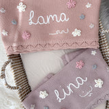 Baby Blanket with Flowers - Personalise Me