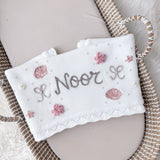 Baby Blanket with Flowers, Bows, Shells and Pearls - Personalise Me