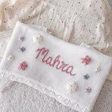 Baby Blanket with Flowers - Personalise Me