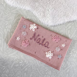 Baby Blanket with Flowers - Personalise Me