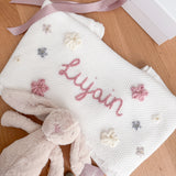 Baby Blanket with Flowers - Personalise Me
