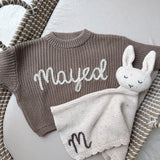 Knitted Sweater - Hand Embroidered - Personalise Me