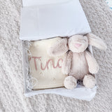 Build Your Own - Bunny & Blanket 2-Piece Gift Set - Personalise Me