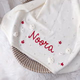 Baby Blanket with Flowers - Personalise Me