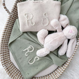 Build Your Own - Baby Blanket, Cardigan and Bunny Gift Set - Personalise Me