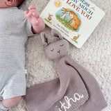 Knitted Cotton Bunny Dou-Dou Comforter - Lilac