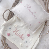 Baby Blanket with Flowers - Personalise Me