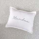 Linen Nursery Cushion Hand Embroidered - Personalise Me