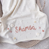 Baby Blanket with Flowers - Personalise Me