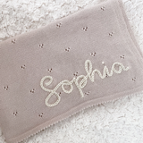 Pointelle Cotton Baby Blanket - Personalise Me