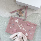 Baby Blanket with Flowers - Personalise Me