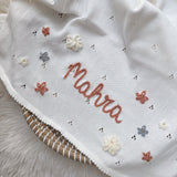 Baby Blanket with Flowers - Personalise Me