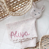 Knitted Cotton Bunny Dou-Dou Comforter - Speckled Beige