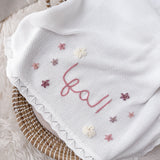 Baby Blanket with Flowers - Personalise Me