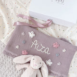 Baby Blanket with Flowers - Personalise Me