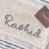 Pointelle Cotton Baby Blanket - Personalise Me