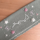 Baby Blanket with Flowers, Bows, Shells and Pearls - Personalise Me