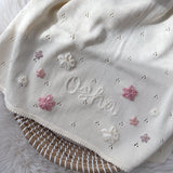Baby Blanket with Flowers - Personalise Me