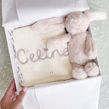 Build Your Own - Bunny & Blanket 2-Piece Gift Set - Personalise Me