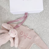 Personalised Cardigan & Bunny Gift Set - Personalise Me