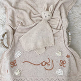 Baby Blanket with Flowers, Bows, Shells and Pearls - Personalise Me