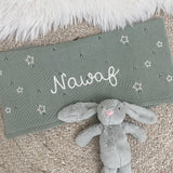Star Blanket, Bunny & Teether 3-Piece Gift Set - Personalise Me