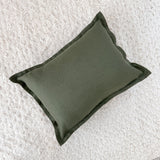 SALE - Linen Nursery Cushion - Personalise Me - Forest Green