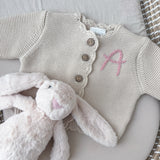 Personalised Cardigan & Bunny Gift Set - Personalise Me
