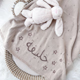 Star Blanket, Bunny & Teether 3-Piece Gift Set - Personalise Me