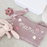 Flower Blanket, Bunny & Teether 3-Piece Gift Set - Personalise Me