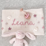 Flower Blanket, Bunny & Teether 3-Piece Gift Set - Personalise Me