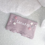 Baby Blanket with Flowers - Personalise Me