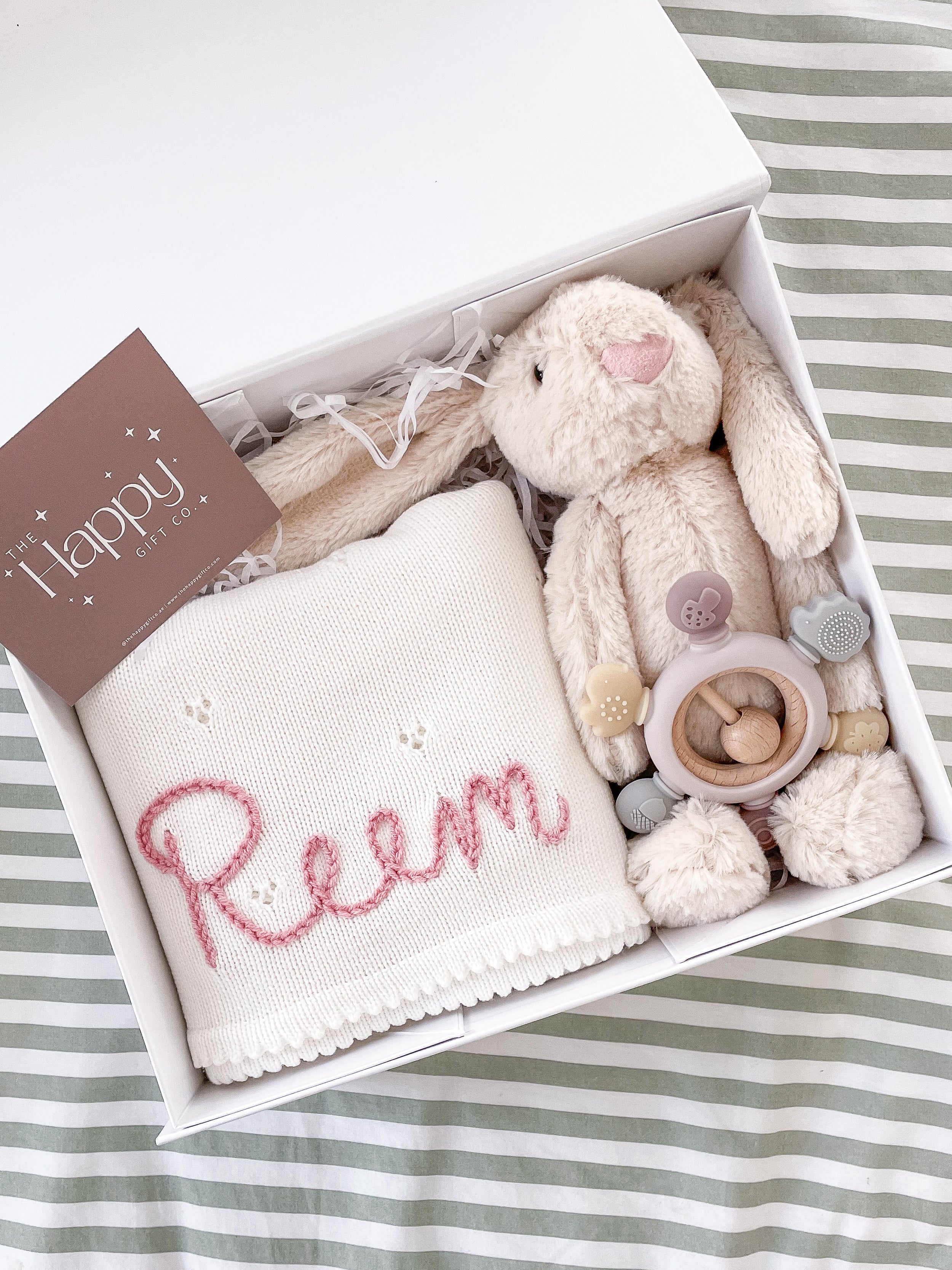 Personalised Blanket Baby Gift Sets The Happy Gift Co