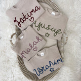 Knitted Jumper - Hand Embroidered - Personalise Me