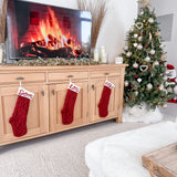 Personalised Christmas Knitted Stocking