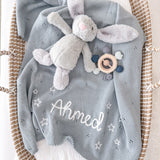Star Blanket, Bunny & Teether 3-Piece Gift Set - Personalise Me