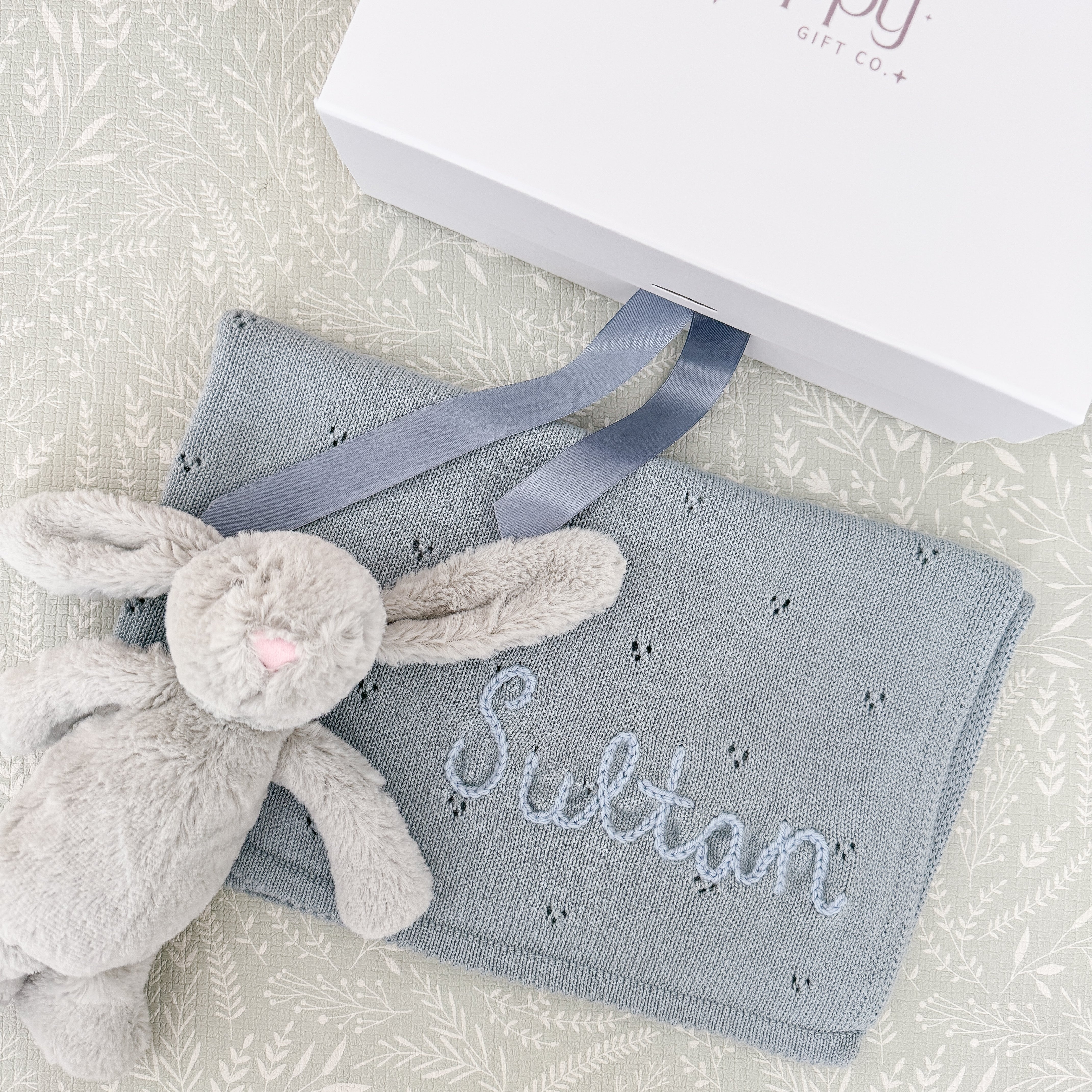 Pointelle Cotton Baby Blanket - Personalise Me