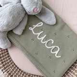 Pointelle Cotton Baby Blanket - Personalise Me