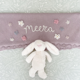 Baby Blanket with Flowers - Personalise Me