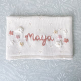 Baby Blanket with Flowers - Personalise Me