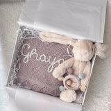 Build Your Own - Bunny, Blanket & Teether 3-Piece Gift Set - Personalise Me