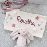 Flower Blanket, Bunny & Teether 3-Piece Gift Set - Personalise Me