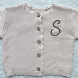 Knitted Cardigan - Hand Embroidered - Personalise Me