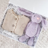 Personalised Cardigan & Bunny Gift Set - Personalise Me