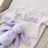 Personalised Cardigan & Bunny Gift Set - Personalise Me