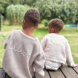 Knitted Jumper - Hand Embroidered - Personalise Me
