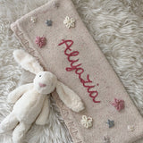Baby Blanket with Flowers - Personalise Me