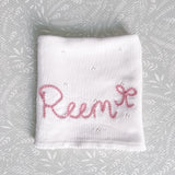 Pointelle Cotton Baby Blanket - Personalise Me