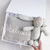 Build Your Own - Bunny & Blanket 2-Piece Gift Set - Personalise Me