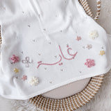 Baby Blanket with Flowers - Personalise Me